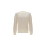Herno Dry Cotton Knit Sweater in Natural | Men's Knitwear | Luxury Shoes 