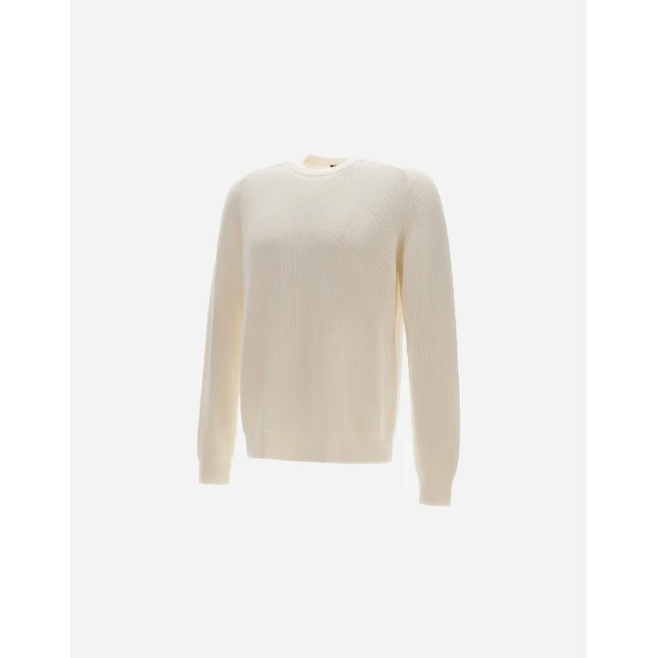 Herno Dry Cotton Knit Sweater in Natural | Men's Knitwear | Luxury Shoes 