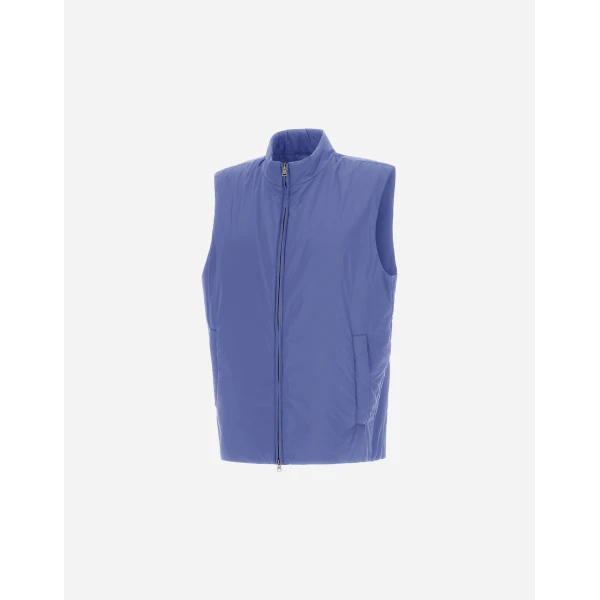 Herno Ecoage Vest in Light Blue | Men's Jackets | Luxury Shoes 