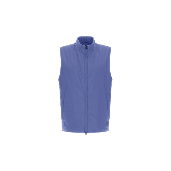Herno Ecoage Vest in Light Blue | Men's Jackets | Luxury Shoes 