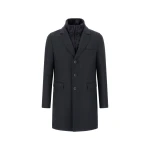 Herno Ecowool and Nylon Ultralight Coat in Navy Blue | Men's Coats | Luxury Shoes 