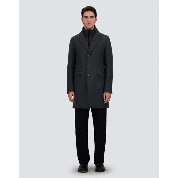 Herno Ecowool and Nylon Ultralight Coat in Navy Blue | Men's Coats | Luxury Shoes 
