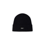 Herno English Rib Cashmere Beanie in Dark Blue | Men's Hats | Luxury Shoes 