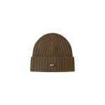 Herno English Rib Cashmere Beanie in Light Military | Men's Hats | Luxury Shoes 