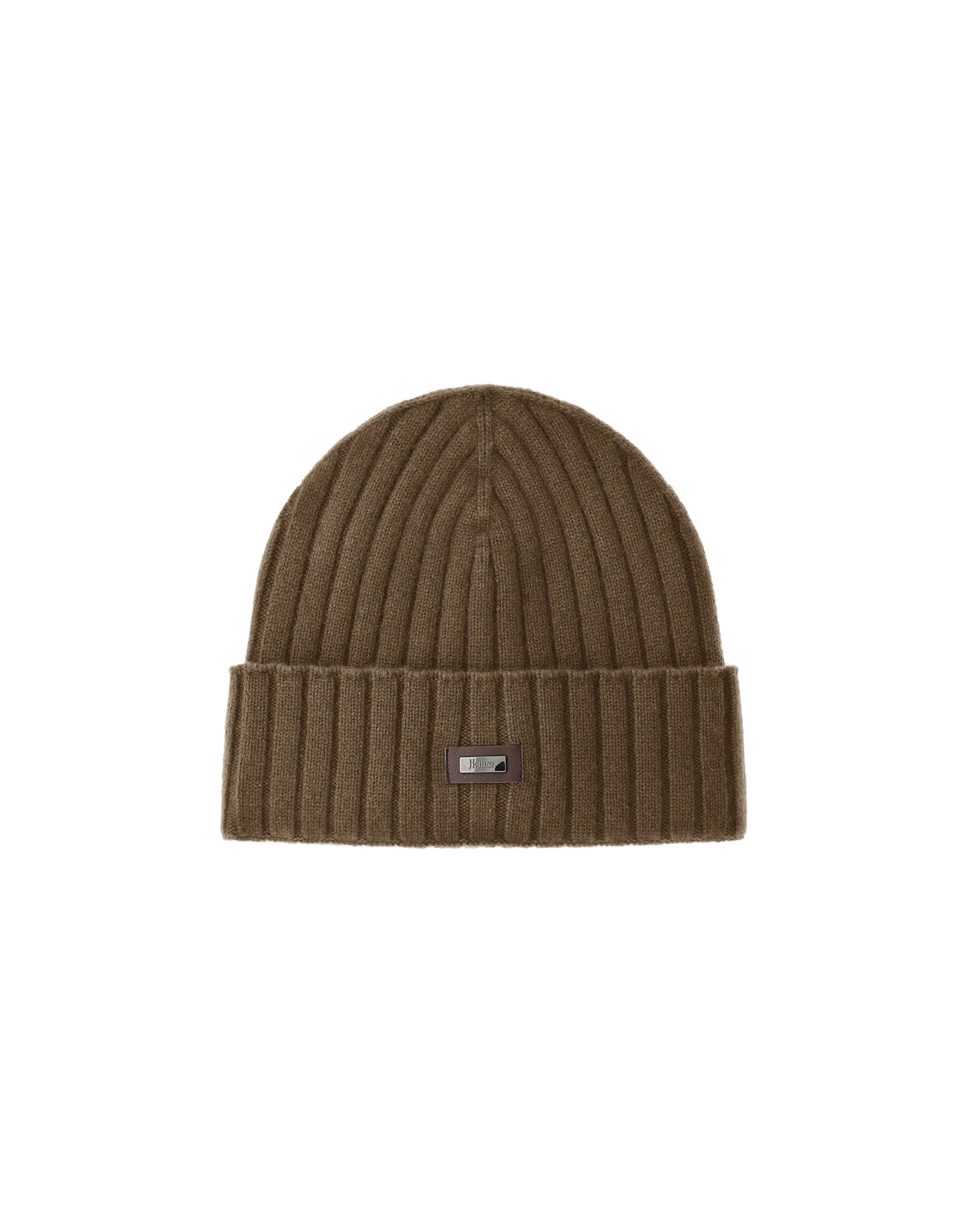 Herno English Rib Cashmere Beanie in Light Military Herno English Rib Cashmere Beanie in Light Military | Men's Hats | Luxury Shoes