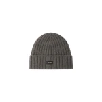 Herno English Rib Cashmere Beanie in Light Taupe | Men's Hats | Luxury Shoes 