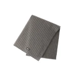 Herno Fisherman's Rib Cashmere Scarf in Light Taupe | Men's Scarves | Luxury Shoes 