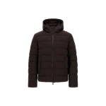 Herno Flannel Jacket with Water-Repellent Coating in Dark Brown | Men's Coats | Luxury Shoes 