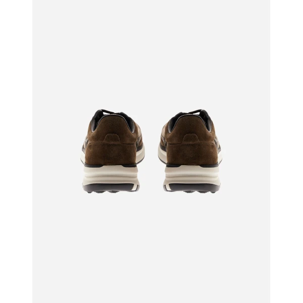 Herno Green Maggiore Trainers in Suede and Mesh | Men's Sneakers | Luxury Shoes 