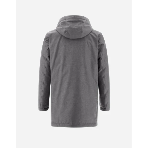 Herno Grey Jacket in New Business and Nylon Ultralight | Men's Jackets | Luxury Shoes 