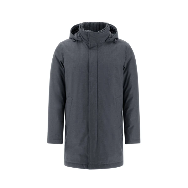 Herno Grey Jacket in New Business and Nylon Ultralight | Men's Jackets | Luxury Shoes 