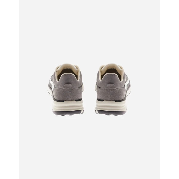 Herno Grey Maggiore Trainers in Suede and Mesh | Men's Sneakers | Luxury Shoes 