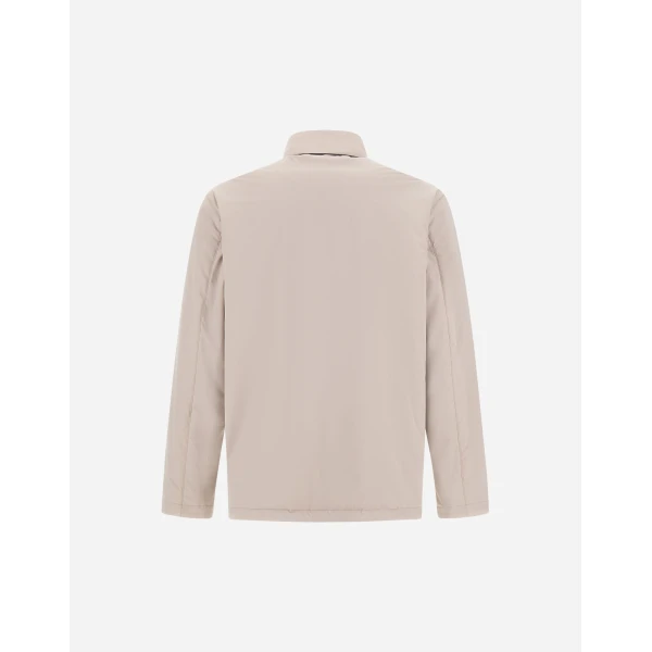 Herno Grey Reversible Shacket in Cool Stretch Wool and Stretch Nylon | Men's Jackets | Luxury Shoes 