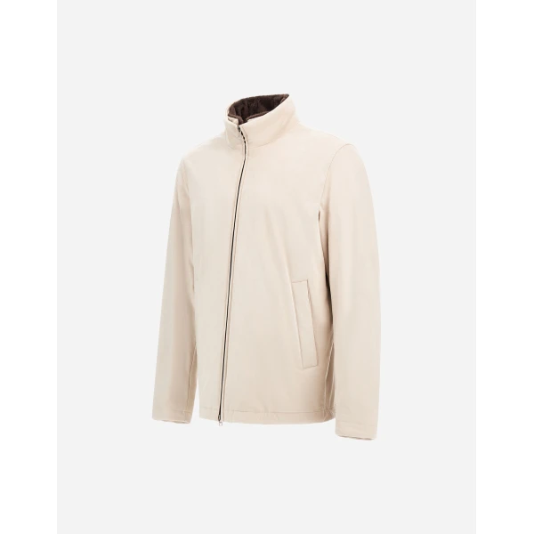 Herno Ice Resort Bomber Jacket in Suede-Effect Microfibre and Light Faux Fur | Men's Jackets | Luxury Shoes 