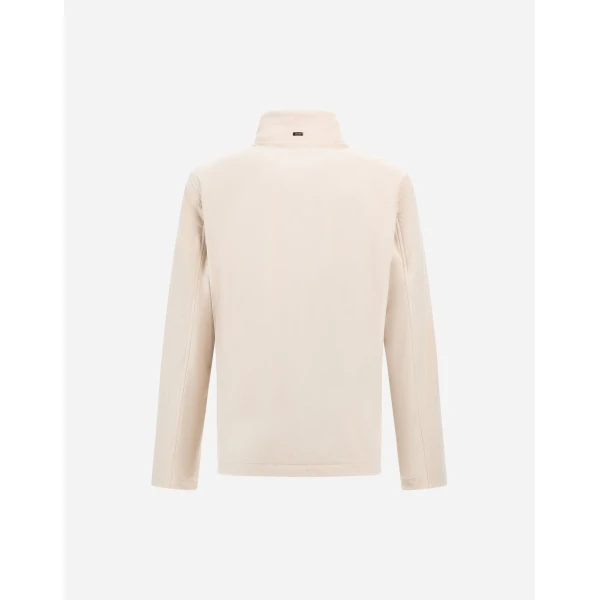 Herno Ice Resort Bomber Jacket in Suede-Effect Microfibre and Light Faux Fur | Men's Jackets | Luxury Shoes 