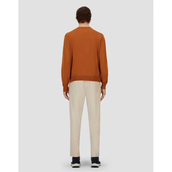 Herno Ice Resort Trousers in Suede-Effect Microfibre | Men's Trousers | Luxury Shoes 