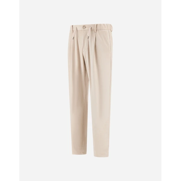 Herno Ice Resort Trousers in Suede-Effect Microfibre | Men's Trousers | Luxury Shoes 