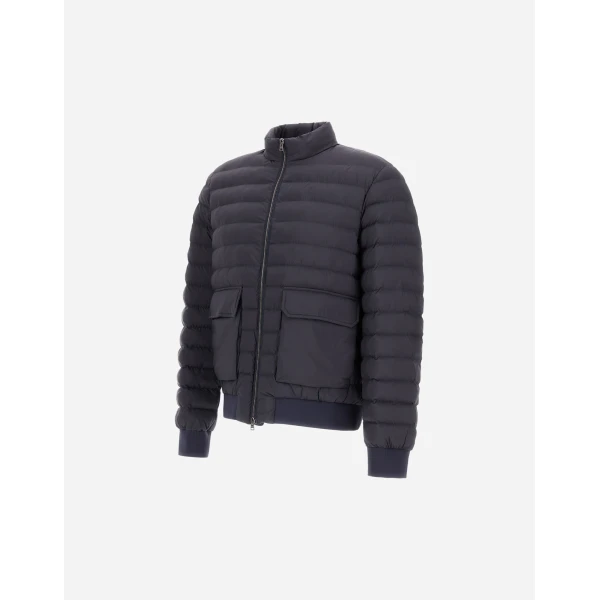 Herno Il Bomber in Navy Blue | Men's Jackets | Luxury Shoes 