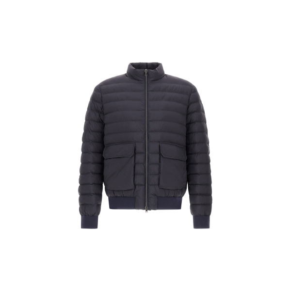 Herno Il Bomber in Navy Blue | Men's Jackets | Luxury Shoes 