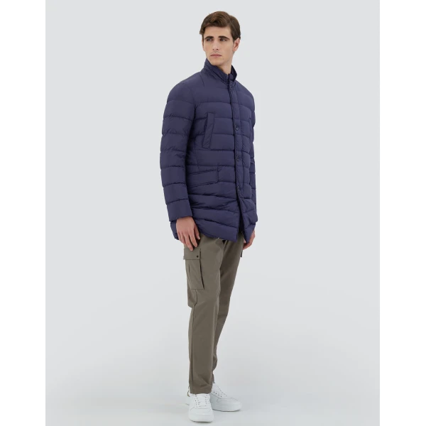 Herno Il Cappotto in Blue | Men's Coats | Luxury Shoes 