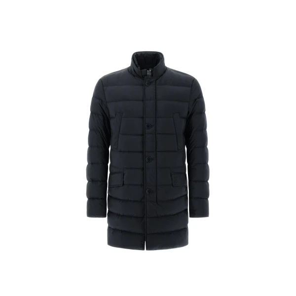 Herno Il Cappotto in Blue | Men's Coats | Luxury Shoes 