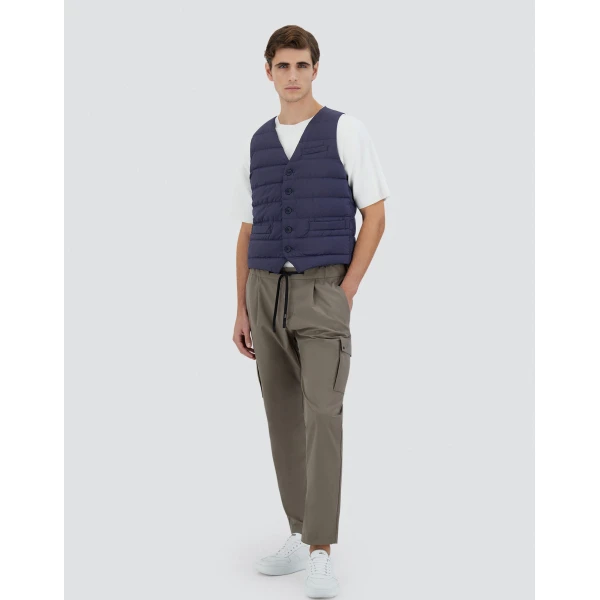 Herno Il Panciotto in Blue | Men's Jackets | Luxury Shoes 