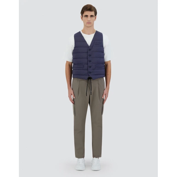 Herno Il Panciotto in Blue | Men's Jackets | Luxury Shoes 
