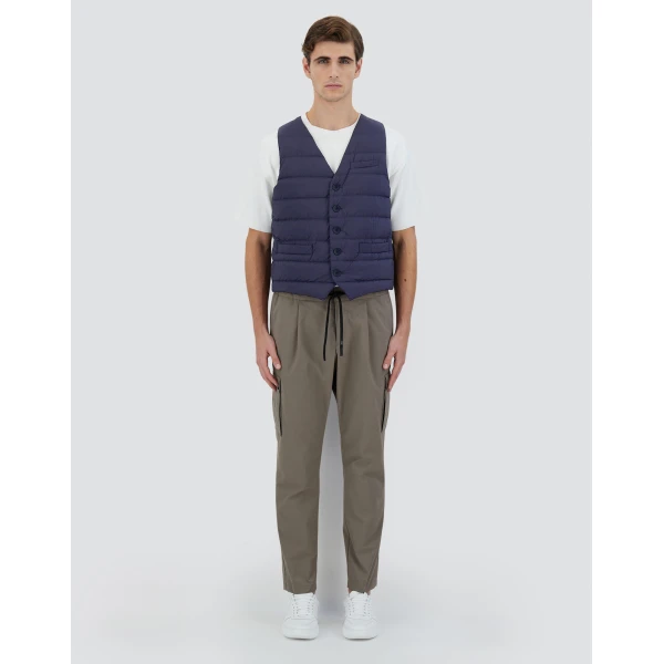 Herno Il Panciotto in Blue | Men's Jackets | Luxury Shoes 