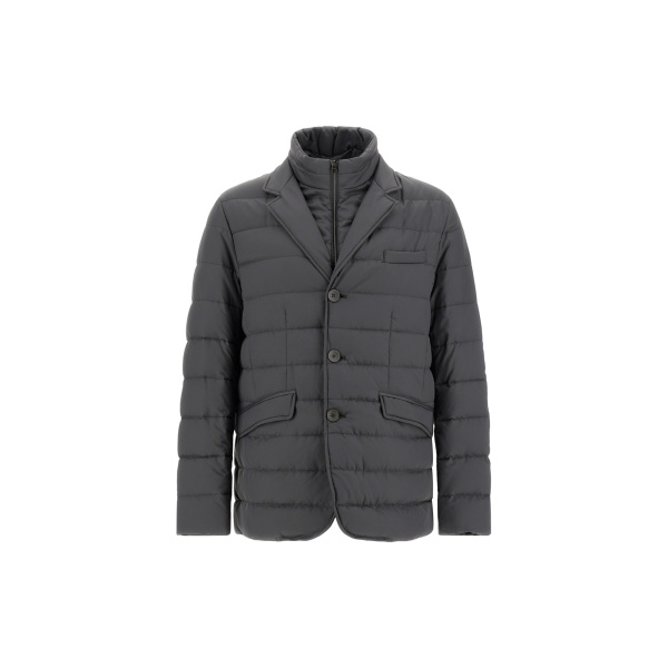Herno Iron Blazer in Arendelle and Monogram | Men's Jackets | Luxury Shoes 