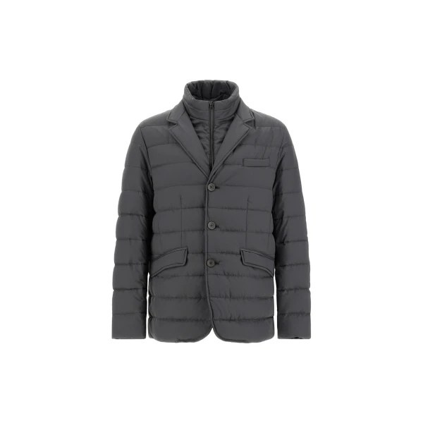 Herno Iron Blazer in Arendelle and Monogram | Men's Jackets | Luxury Shoes 