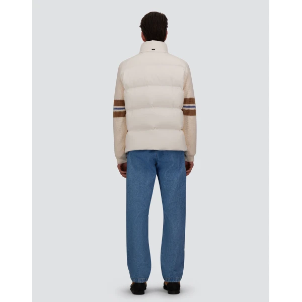Herno Ivory Jacket in Cashmere, Silk and Nylon with Iridescent Effect | Men's Jackets | Luxury Shoes 