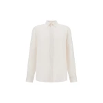 Herno Ivory Resort Shirt in Pure Linen Canvas | Men's Shirts | Luxury Shoes 
