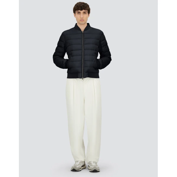 Herno L'Aviatore in Black | Men's Jackets | Luxury Shoes 