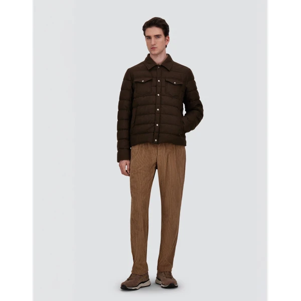 Herno La Camicia in Light Military | Men's Jackets | Luxury Shoes 