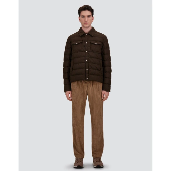 Herno La Camicia in Light Military | Men's Jackets | Luxury Shoes 