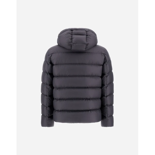 Herno La Giacca Hooded Down Jacket in Anthracite | Men's Jackets | Luxury Shoes 