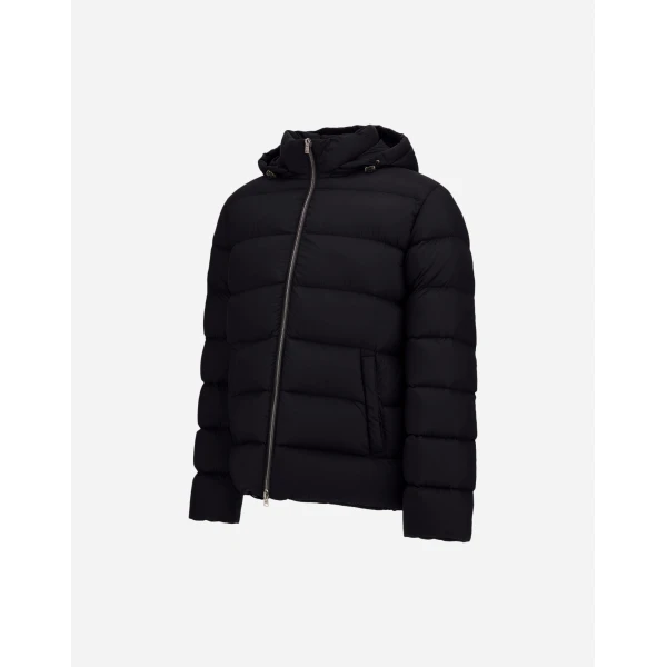 Herno La Giacca Hooded Down Jacket in Black | Men's Jackets | Luxury Shoes 