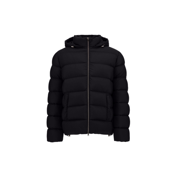 Herno La Giacca Hooded Down Jacket in Black | Men's Jackets | Luxury Shoes 