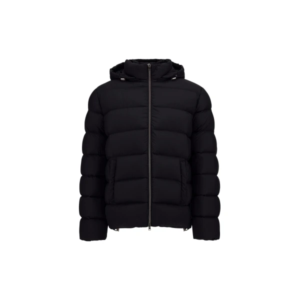 Herno La Giacca Hooded Down Jacket in Black | Men's Jackets | Luxury Shoes 