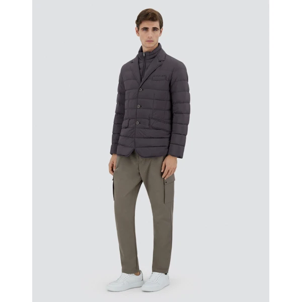 Herno La Giacca Padded Blazer in Anthracite | Men's Jackets | Luxury Shoes 