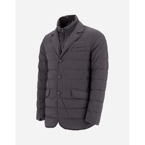 Herno La Giacca Padded Blazer in Anthracite | Men's Jackets | Luxury Shoes 