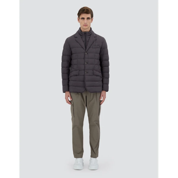 Herno La Giacca Padded Blazer in Anthracite | Men's Jackets | Luxury Shoes 