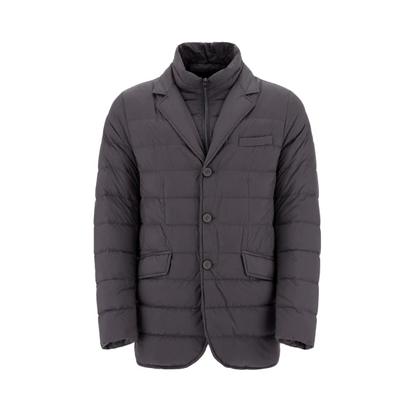 Herno La Giacca Padded Blazer in Anthracite | Men's Jackets | Luxury Shoes 