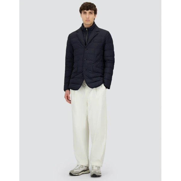 Herno La Giacca Padded Blazer in Blue | Men's Jackets | Luxury Shoes 