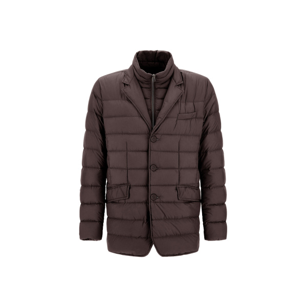 Herno La Giacca Padded Blazer in Dark Brown | Men's Jackets | Luxury Shoes 