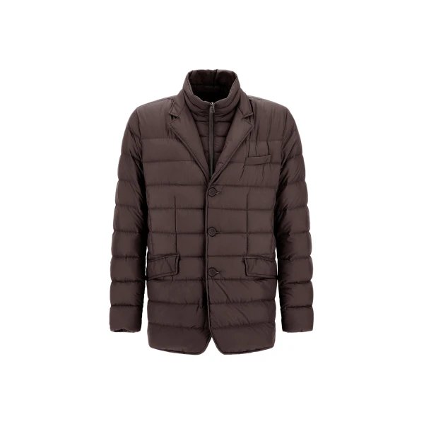Herno La Giacca Padded Blazer in Dark Brown | Men's Jackets | Luxury Shoes 