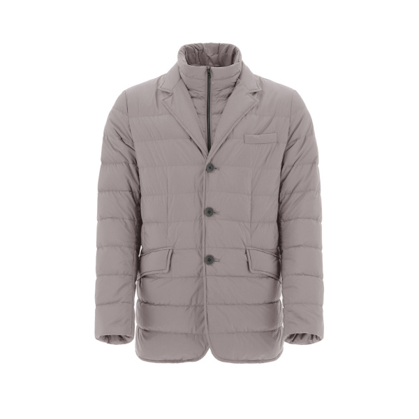 Herno La Giacca Padded Blazer in Light Grey | Men's Jackets | Luxury Shoes 
