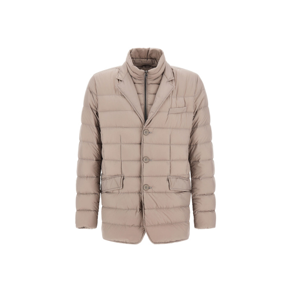 Herno La Giacca Padded Blazer in Light Taupe | Men's Jackets | Luxury Shoes 