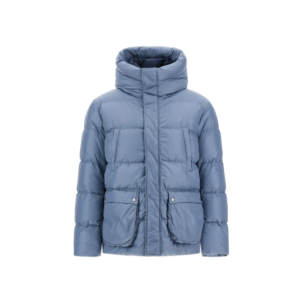 Light Blue Bomber Jacket in Nylon Chamonix