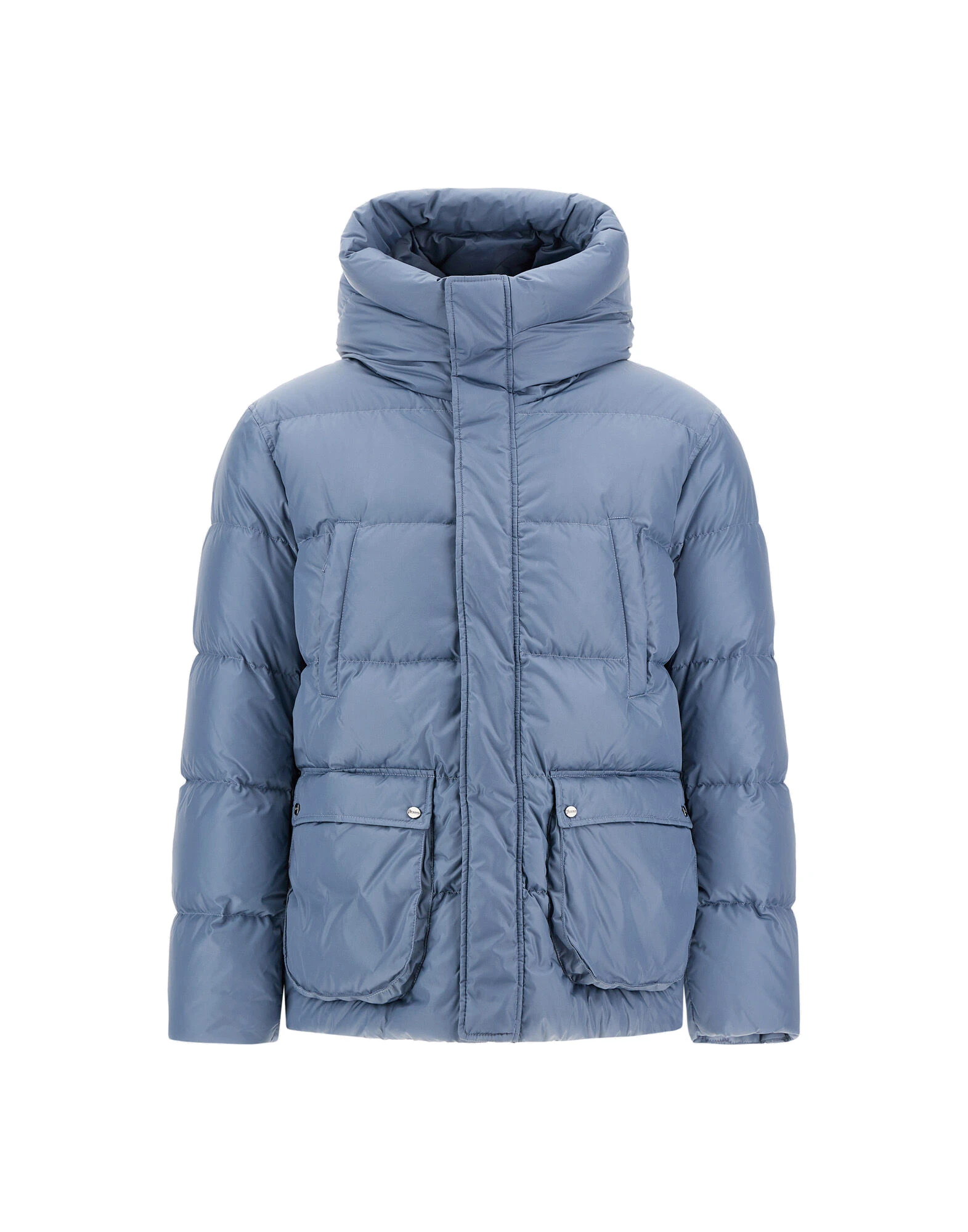 Herno Light Blue Bomber Jacket in Nylon Chamonix Herno Light Blue Bomber Jacket in Nylon Chamonix | Men's Jackets | Luxury Shoes